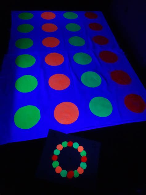 glow in the dark twister game|glow party games for kids.